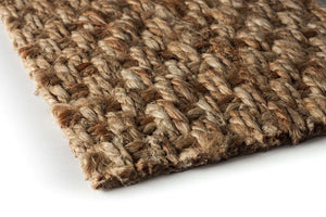 jute rug panama weave natural gold colour