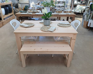 Dining Table & bench set 4-6 seater
