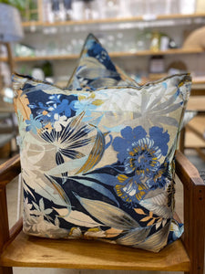 Cushion - Blue Botanical