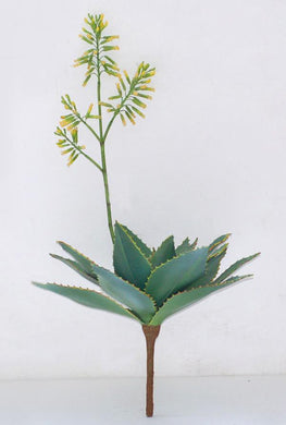 Artificial Aloe - flowering yellow