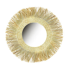 Load image into Gallery viewer, matahari woven mirror natural